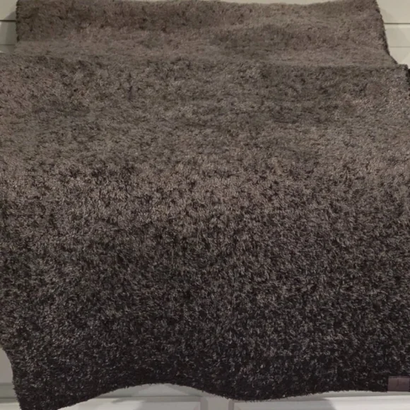 Barefoot Dreams Cozychic Lite Confetti Scarf Dark Brown Storm Grey Women's New - Picture 1 of 5